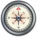 iPhone Compass Silver 1 Icon 128x128 png